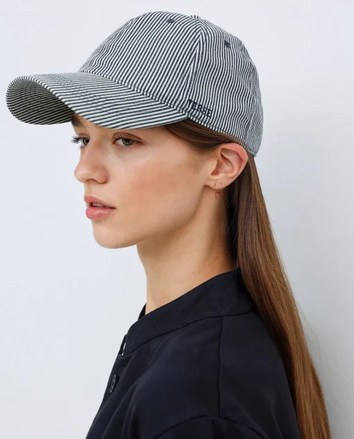 YERSE Gorra ajustable rayas gris Online
