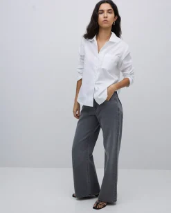 YERSE Jeans anchos gris Hot