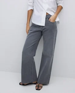 YERSE Jeans anchos gris Hot