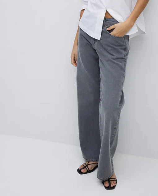 YERSE Jeans anchos gris Hot