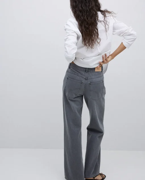 YERSE Jeans anchos gris Hot
