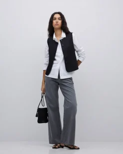 YERSE Jeans anchos gris Hot