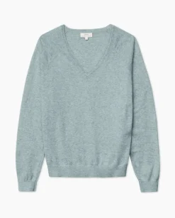 YERSE Jersey 100% algodón orgánico pico gris verdoso Best