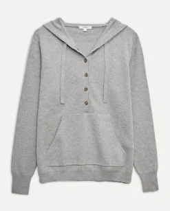 YERSE Jersey algodón orgánico capucha gris Online