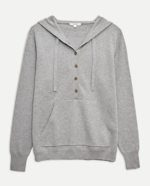 YERSE Jersey algodón orgánico capucha gris Online