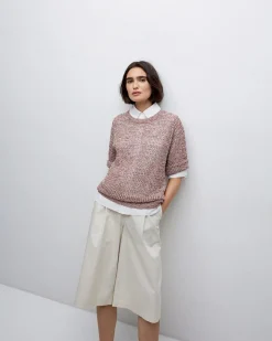 YERSE Jersey calado terracota Outlet