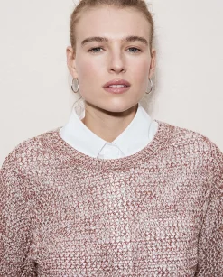 YERSE Jersey calado terracota Outlet