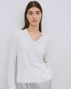 YERSE Jersey cuello pico gris Hot