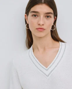 YERSE Jersey cuello pico gris Hot