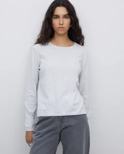 YERSE Jersey escote redondo algodón orgánico gris New