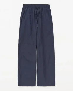 YERSE Pantalones balloon fit 100% algodón azul oscuro New