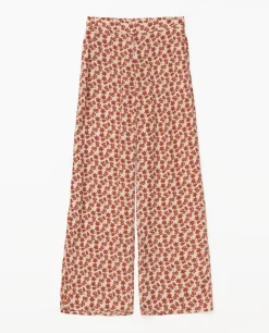 YERSE Pantalones cropped terracota Hot