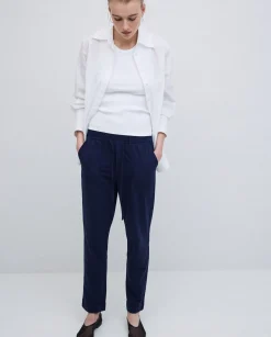YERSE Pantalones jogger azul oscuro Clearance