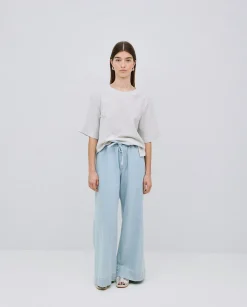 YERSE Pantalones palazzo denim azul Hot
