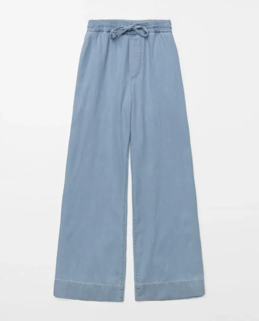 YERSE Pantalones palazzo denim azul Hot