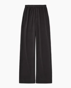 YERSE Pantalones punto fluidos negro Discount