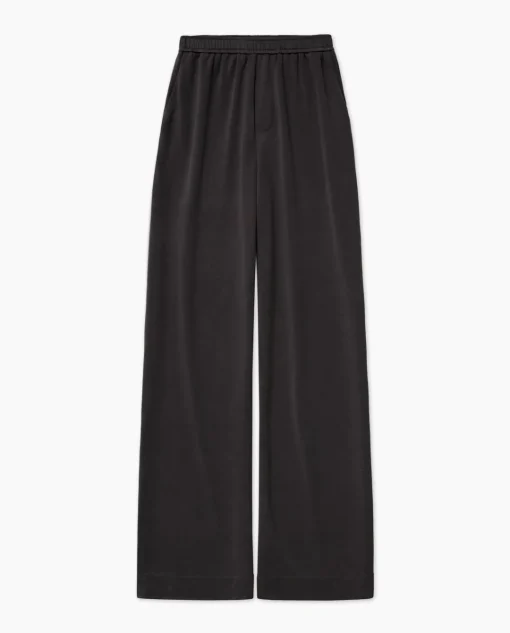 YERSE Pantalones punto fluidos negro Discount