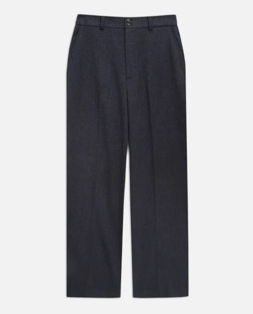 YERSE Pantalones wide leg azul marino Sale
