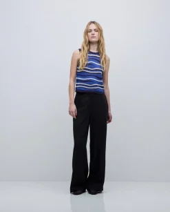 YERSE Pantalones wide leg tencel negro Best