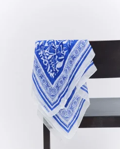YERSE Pañuelo seda azul New