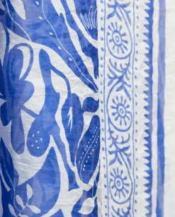YERSE Pañuelo seda azul New