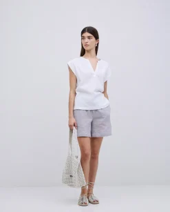 YERSE Short muselina gris Clearance