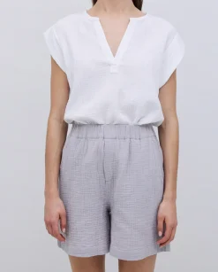 YERSE Short muselina gris Clearance