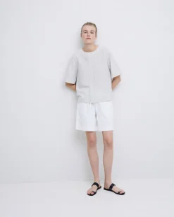 YERSE Shorts bolsillos plastrón blanco Best