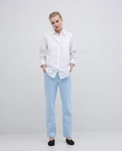 YERSE Tejanos rectos azul índigo Hot
