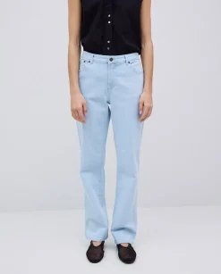 YERSE Tejanos rectos azul índigo Hot