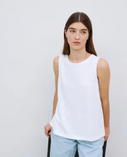 YERSE Top algodón flamé blanco Hot