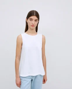 YERSE Top algodón flamé blanco Hot