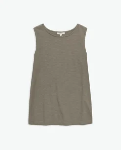 YERSE Top algodón flamé caqui Fashion
