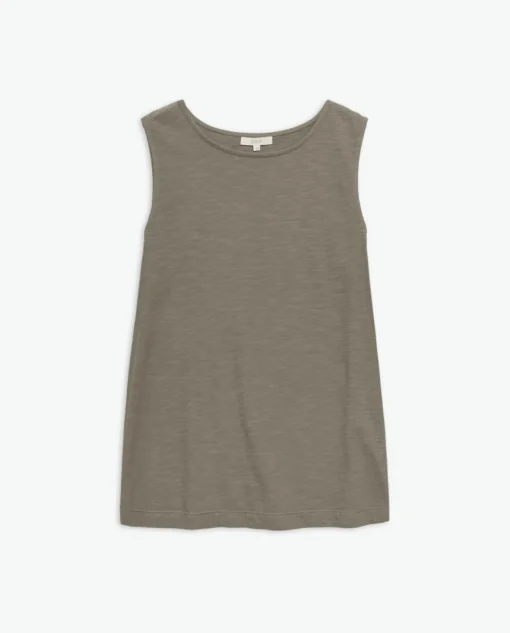 YERSE Top algodón flamé caqui Fashion