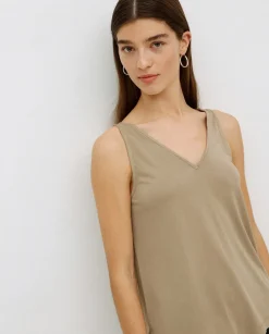 YERSE Top pico modal caqui Clearance