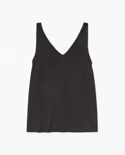 YERSE Top pico modal negro Sale
