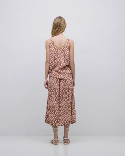 YERSE Top tirantes floral terracota Discount