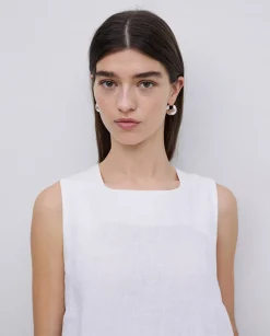 YERSE Vestido 100% lino blanco Best
