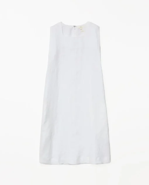 YERSE Vestido 100% lino blanco Best