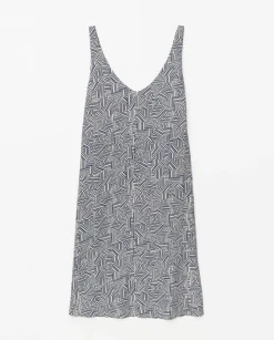 YERSE Vestido corto escote pico azul New