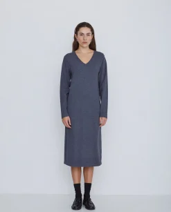 YERSE Vestido de punto antracita Best