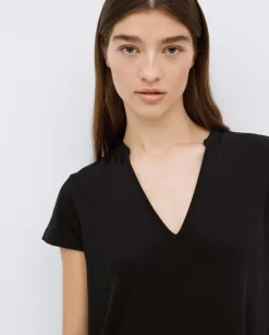YERSE Vestido midi manga japonesa negro Outlet