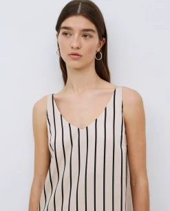 YERSE Vestido tencel pico crudo Hot