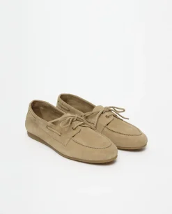 YERSE Zapato estilo náutico serraje beige Online