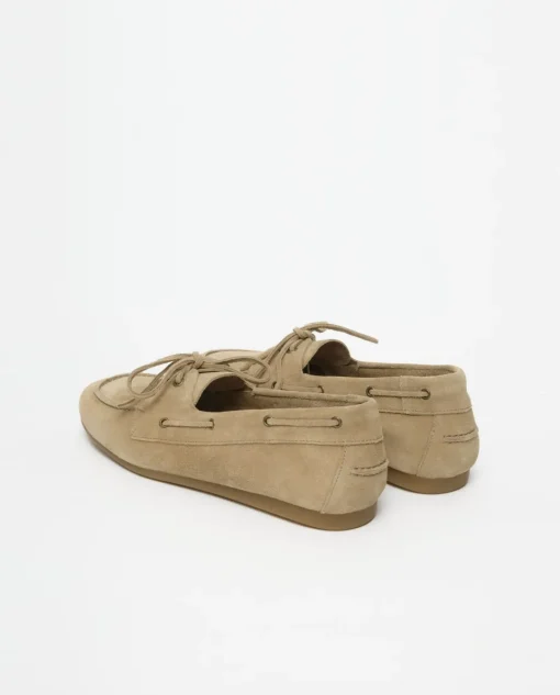 YERSE Zapato estilo náutico serraje beige Online